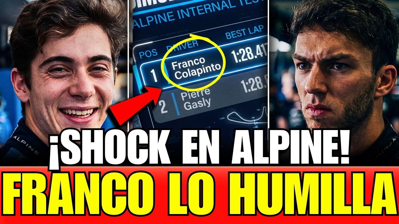 ¡Franco COLAPINTO HUMILLÓ a GASLY! Lo PASÓ por Arriba en el SIMULADOR, BRIATORE Quedó en SHOCK!