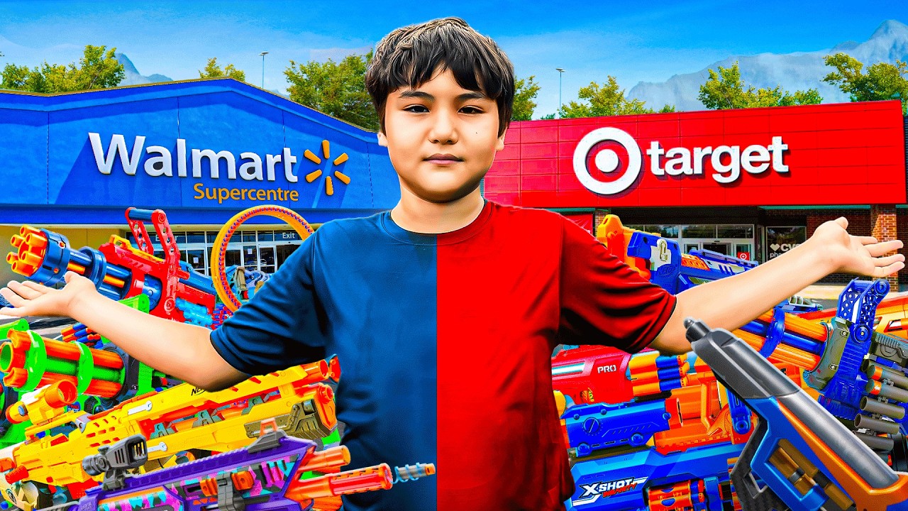 Target Vs. Walmart Nerf Battle