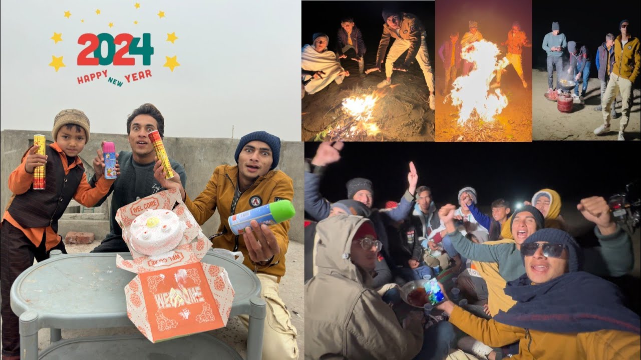 Night Camping in Sea | Happy New Year 2024