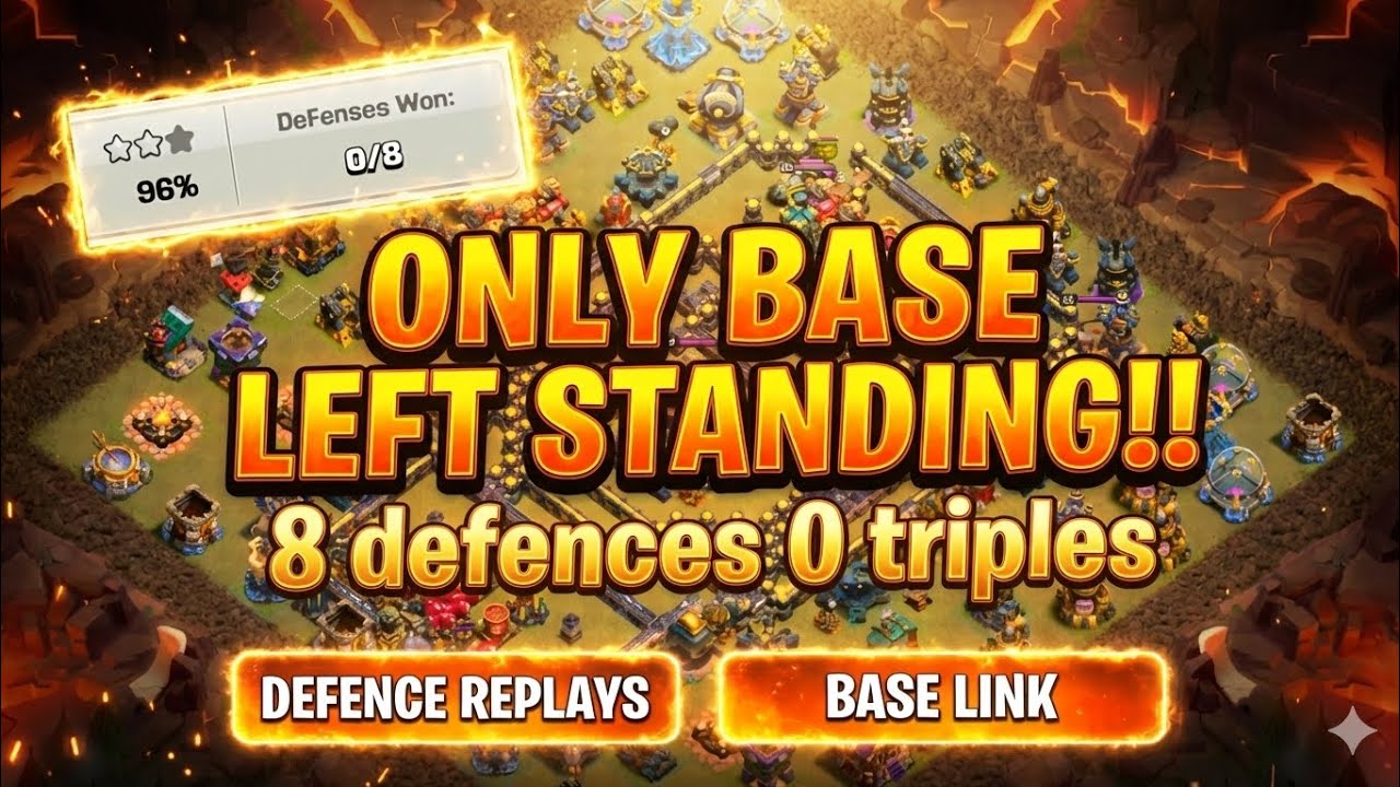 Everyone thought This TH18 Base Was Easy… 8 Attacks Later 💀 Undefeated in Champions War + Link