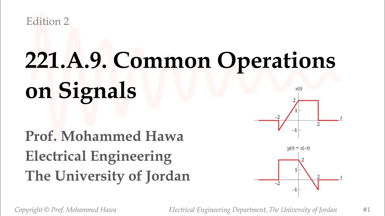 221.A.9. Common Operations on Signals