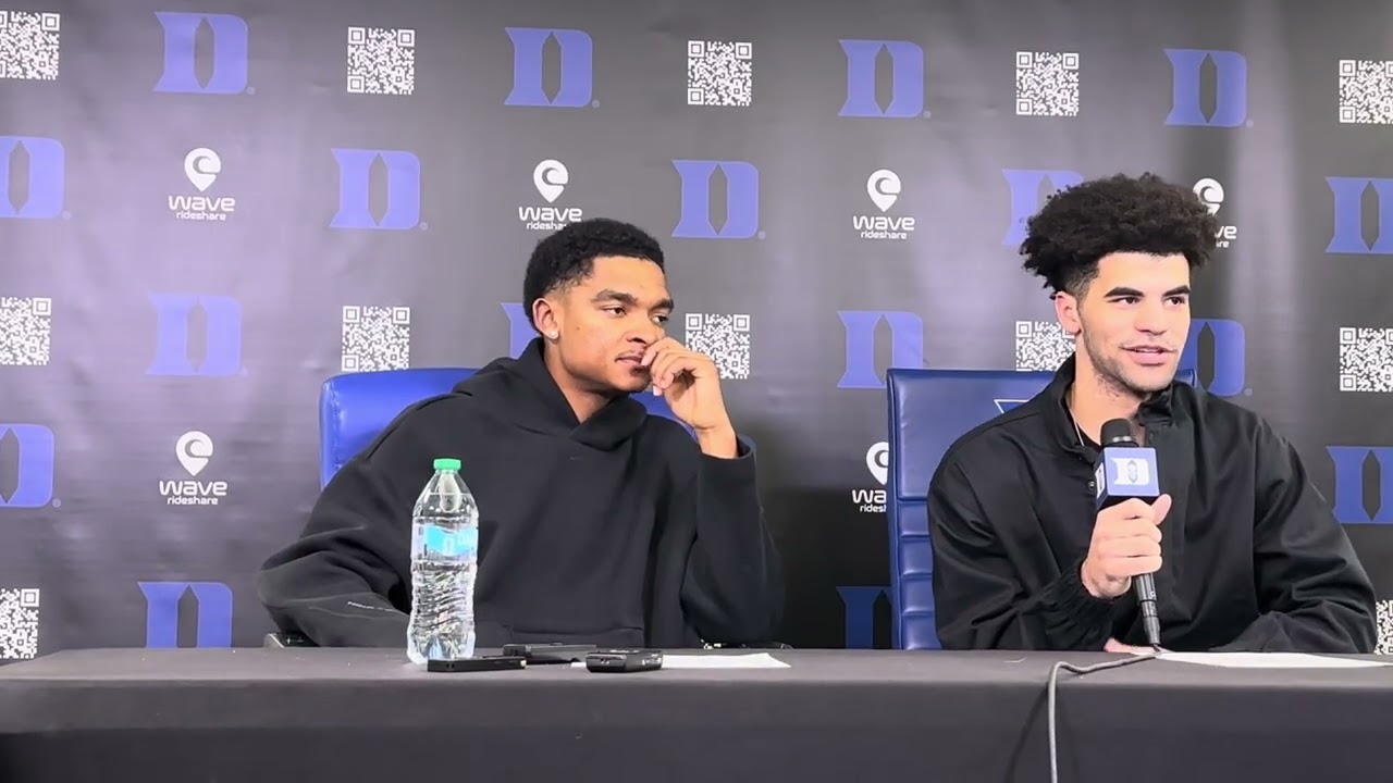 Caleb Foster and Cayden Boozer talk Duke win over Clemson