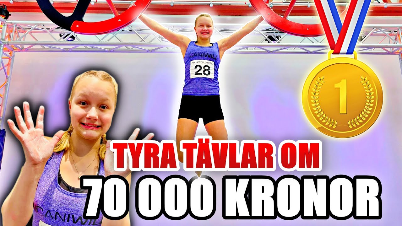 Tyra T&auml;vlar om 70 000 KRONOR - I Ninja World Open 2023