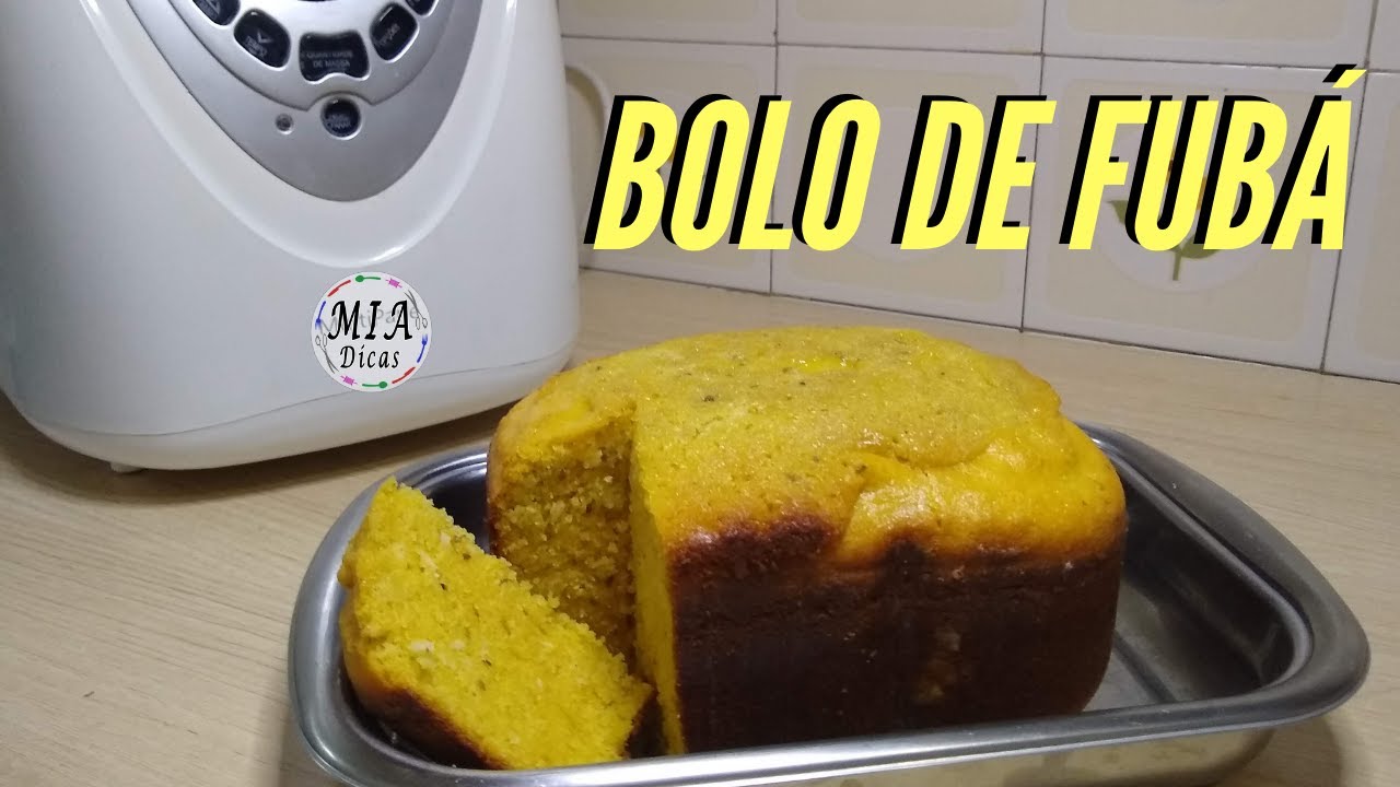 Bolo de Fubá com Erva Doce na Panificadora | Mia Dicas