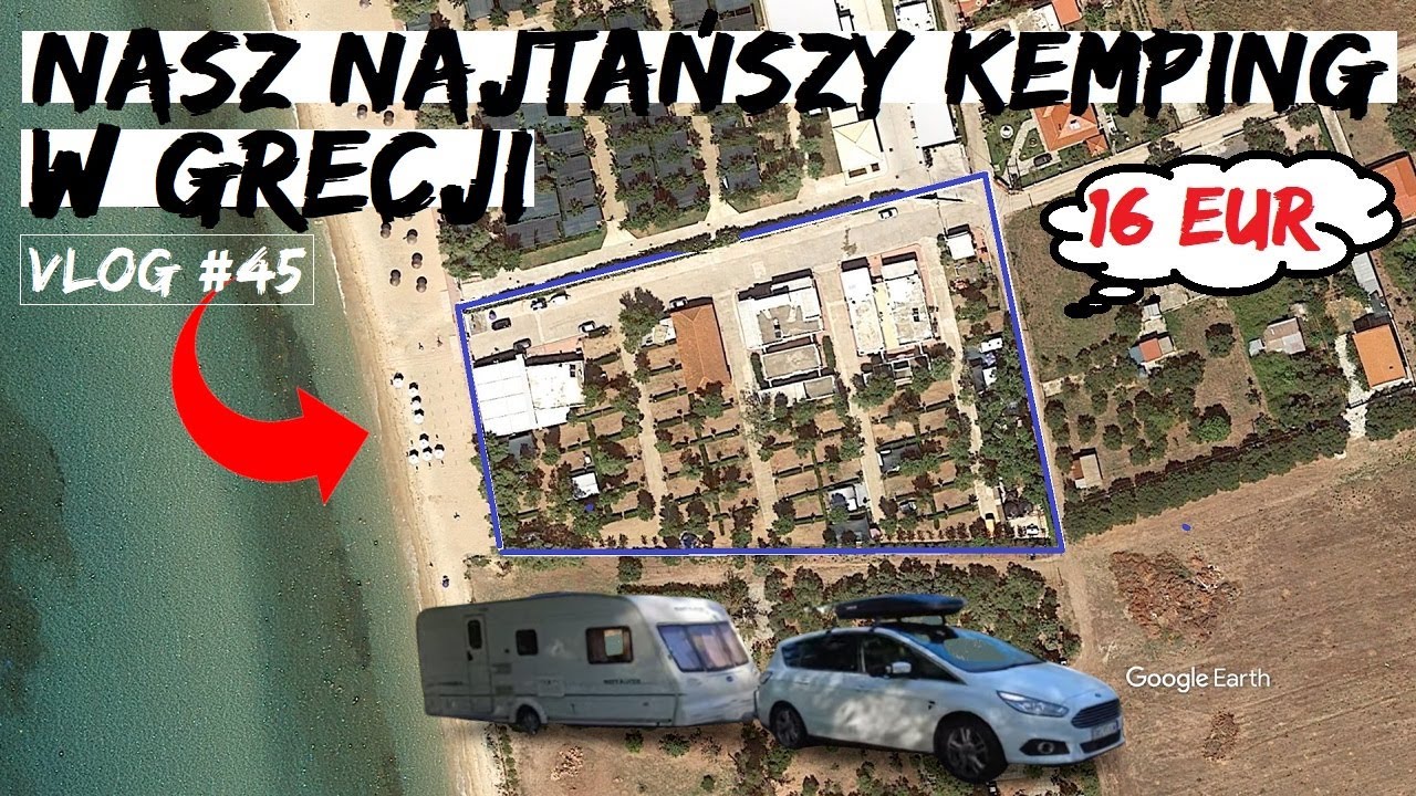 TANI kemping w Grecji nad morzem. Camping Ouzouni Beach A. Półwysep CHALKIDIKI (Vlog #45)