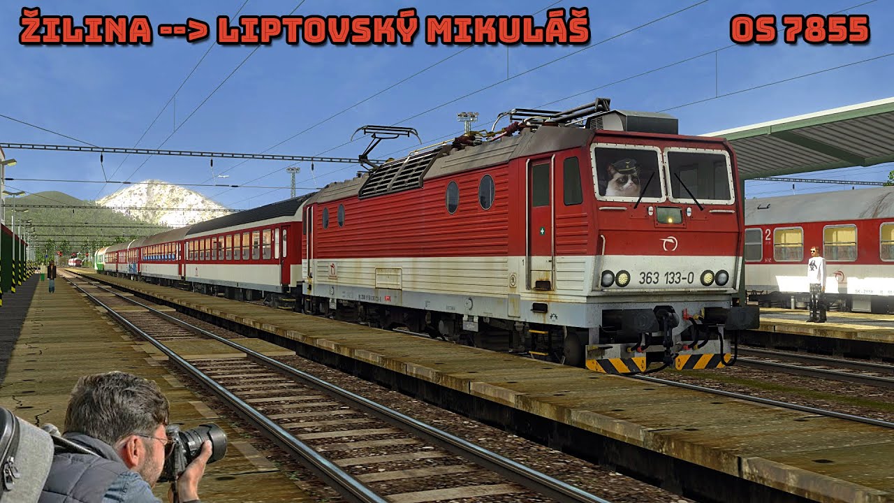 OpenRails CZ/SK - Os7855- Žilina - Liptovský Mikuláša - ZSSK 363 133-0
