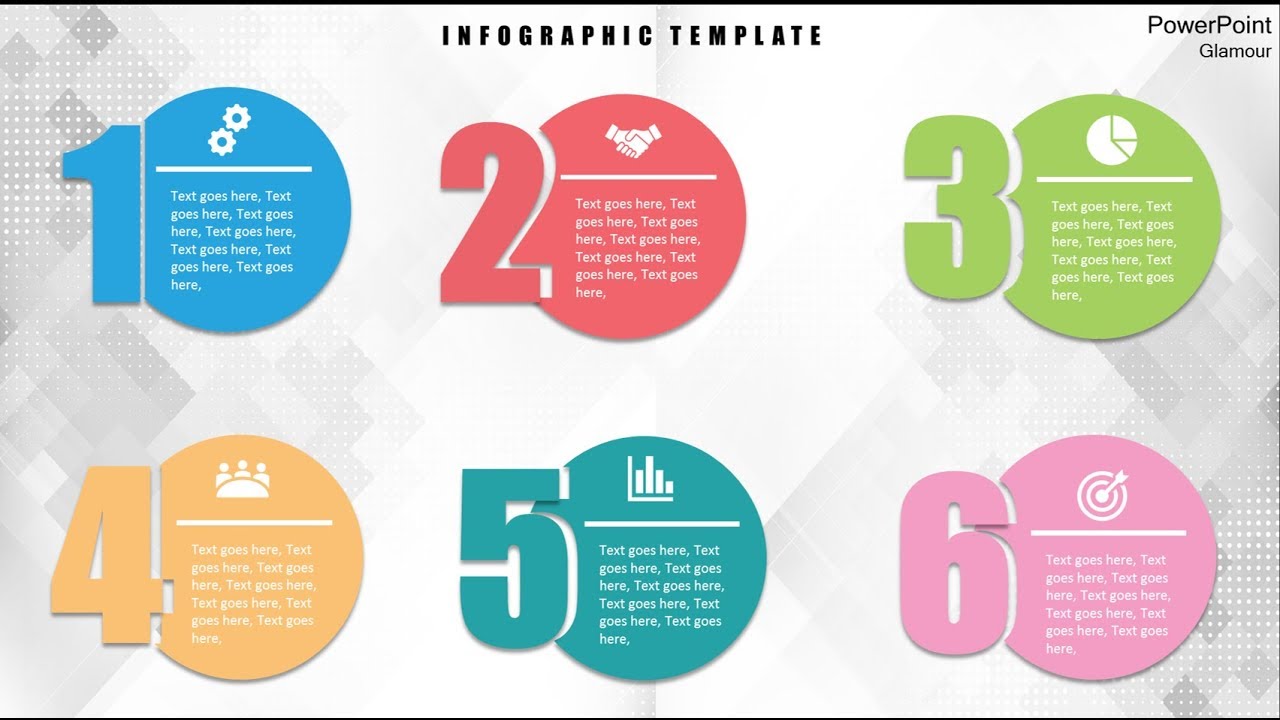 6 steps Bullets and Numbering **FREE DOWNLOAD** Infographics in Powerpoint