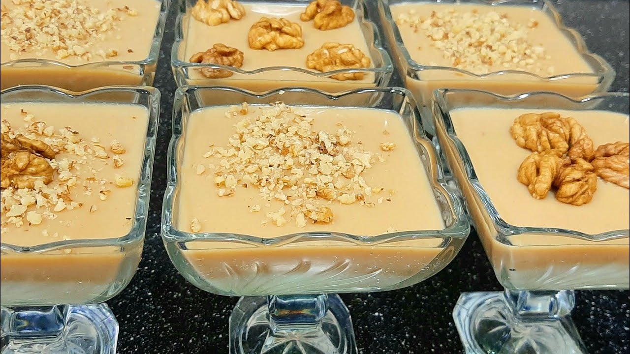 Sadece 4 erzaqla lezzetli desert /Karamelli Puding / Yumurtasiz evinizdeki erzaqlarla serin desert