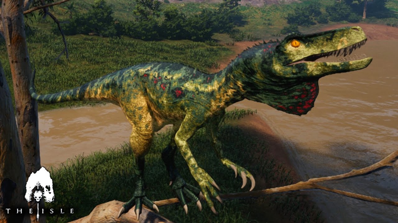 HERRERASAURUS SKYDIVES INTO THE ISLE (without a parachute.)