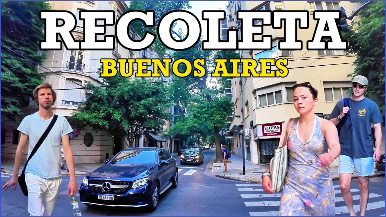 【4K】Caminando el BARRIO más BONITO de Buenos Aires | Recoleta, Argentina