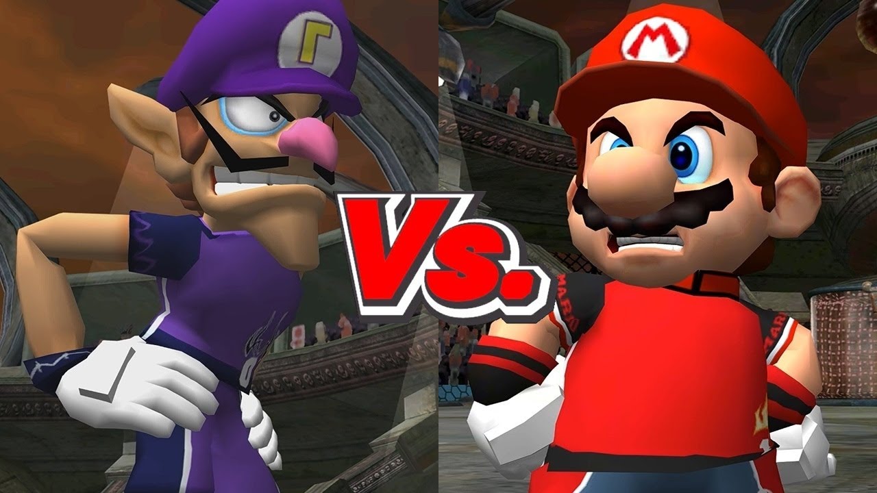 Super Mario Strikers - Waluigi/Koopa Vs. Mario/Toad (2 Player)