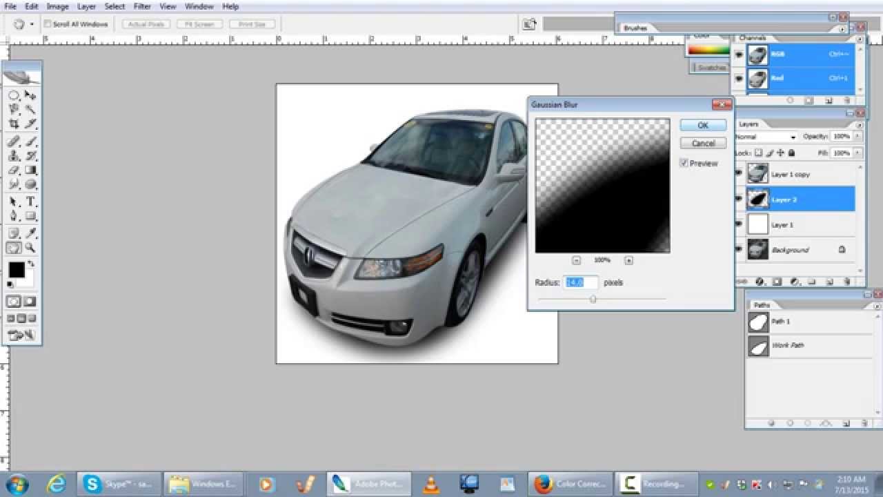 Drop-shadow with Clipping Path