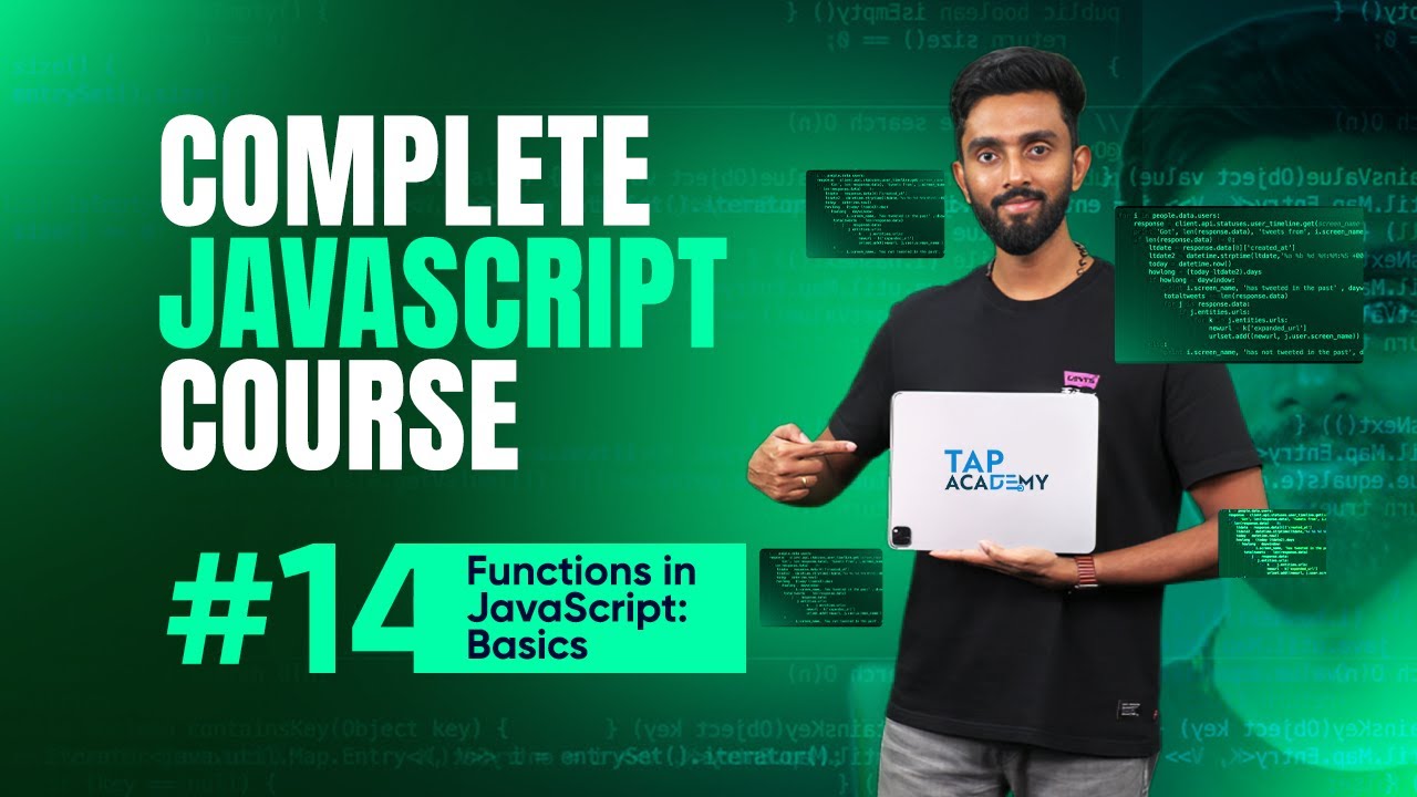 Написание вашей первой функции JavaScript | День 14 | Полный курс JavaScript