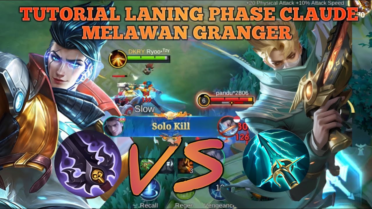 SOLO KILL | TIPS BERMAIN CLAUDE MELAWAN GRANGER DI META SEKARANG | CALUDE VS GRANGER - MLBB