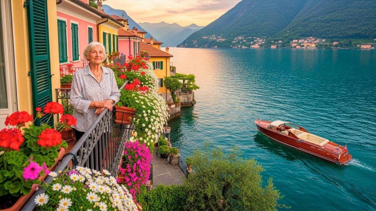 VARENNA WALKING TOUR - LAKE COMO , ONE OF THE MOST BEAUTIFUL VILLAGES IN ITALY 4k
