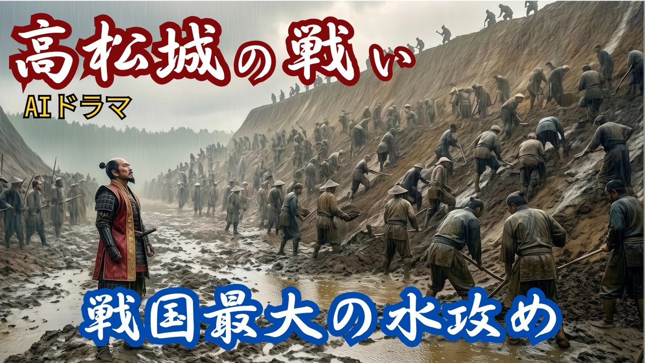『戦国最大の奇策』水攻めの12日間。羽柴秀吉の奇策と清水宗治の覚悟～備中高松城の戦い～【AIドラマ】