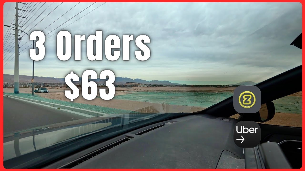 A Short Tuesday Delivery Day in Las Vegas… 3 Orders, $63 in 1.5 Hours
