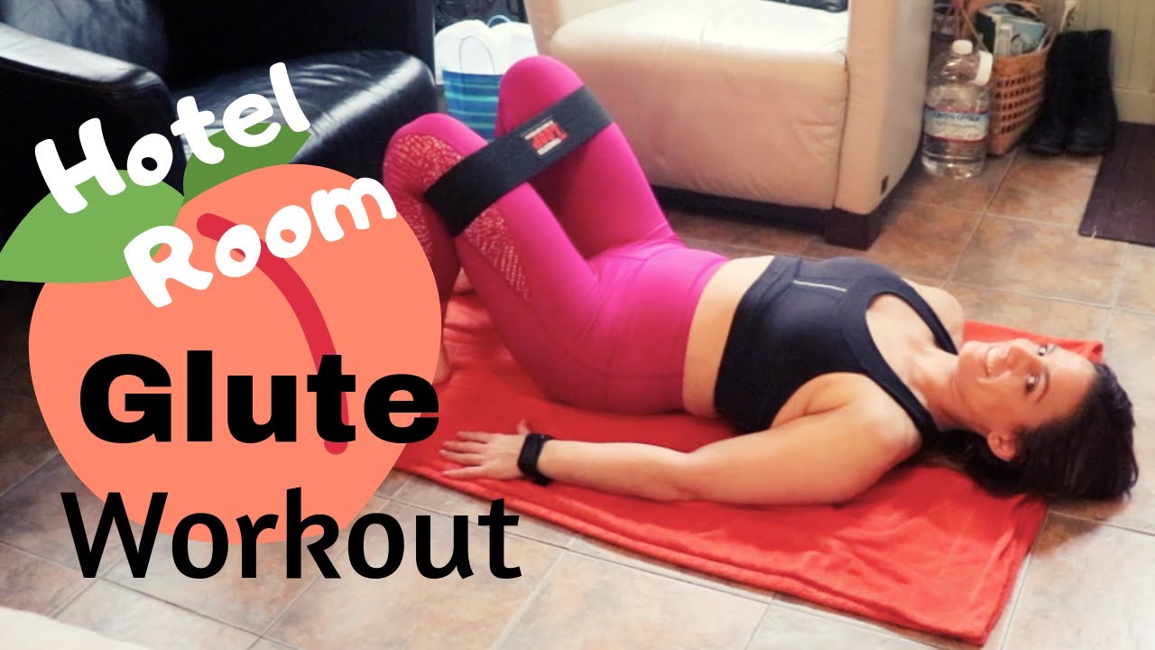 Hotel Room GLUTE WORKOUT | Build Your GLUTES While on Vacation | Emily Raney