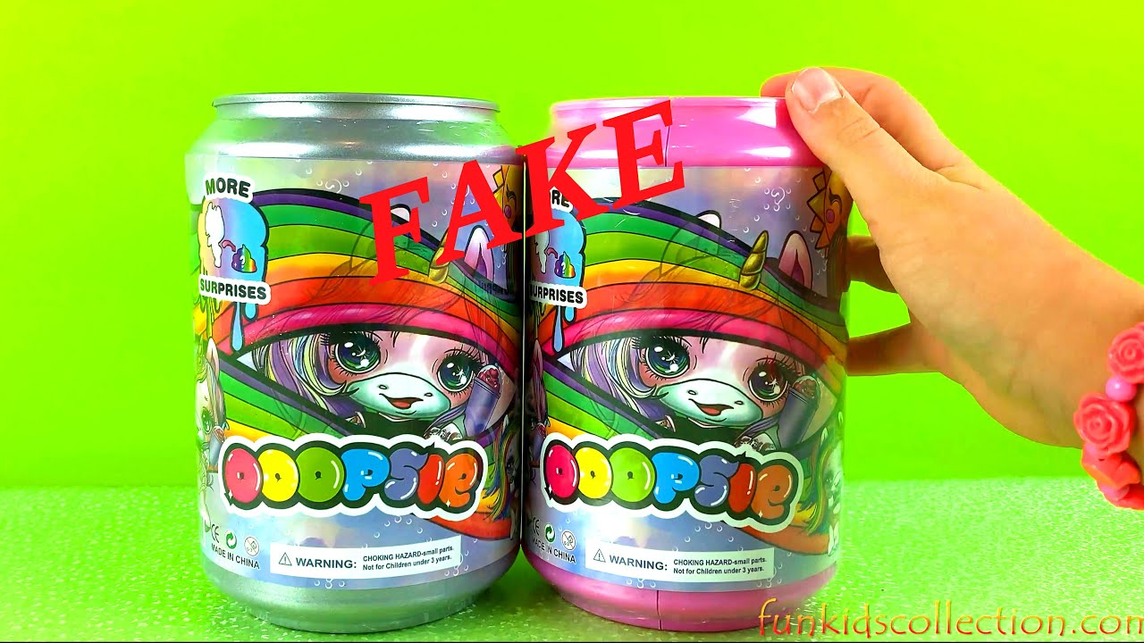 Fake Poopsie Sparkly Critters Slime Opening Fake Poopsie Slime Surprise vs. Real Poopsie | EBD Toys