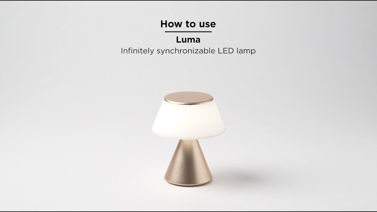 Lexon - How to use Luma lamp