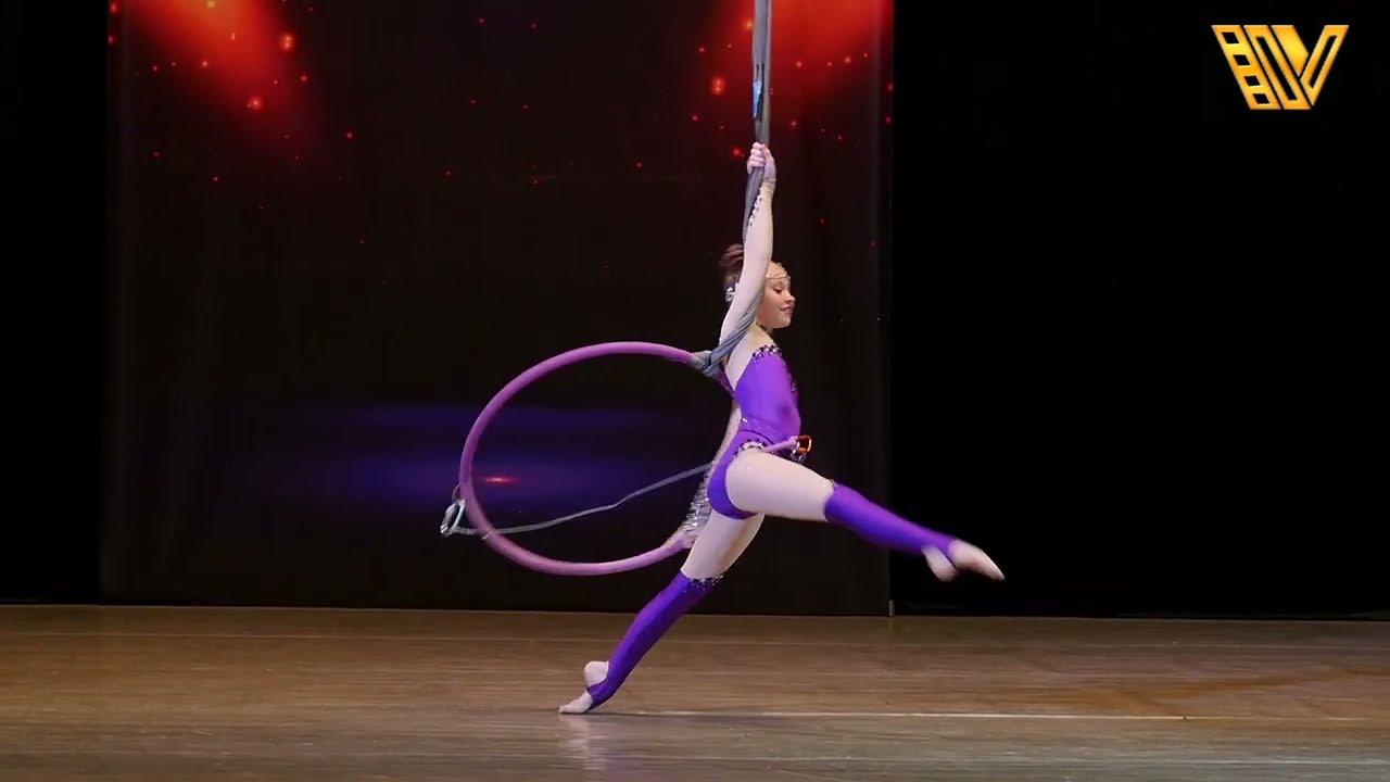 Mini-circus FANTASY. Air gymnastics in the ring. Circus acrobatics.Choreographic competition PRO-ART