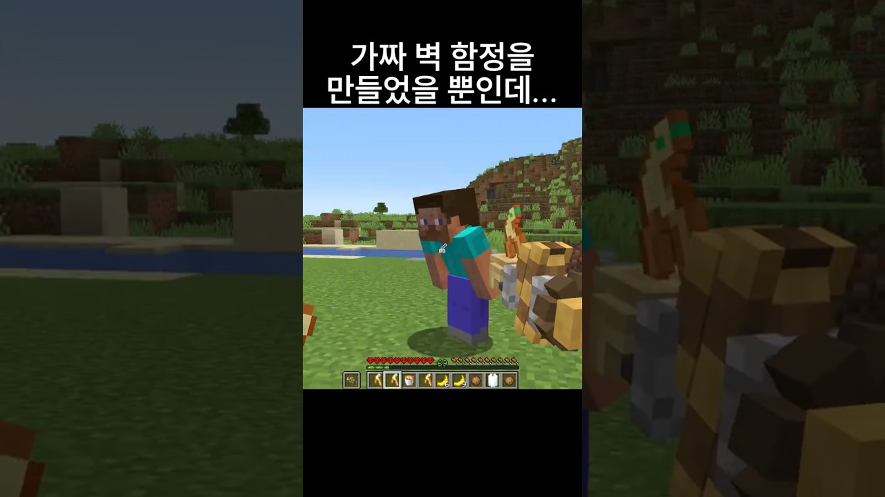 가짜 벽 함정을 만들었을 뿐인데...☠️ #shorts