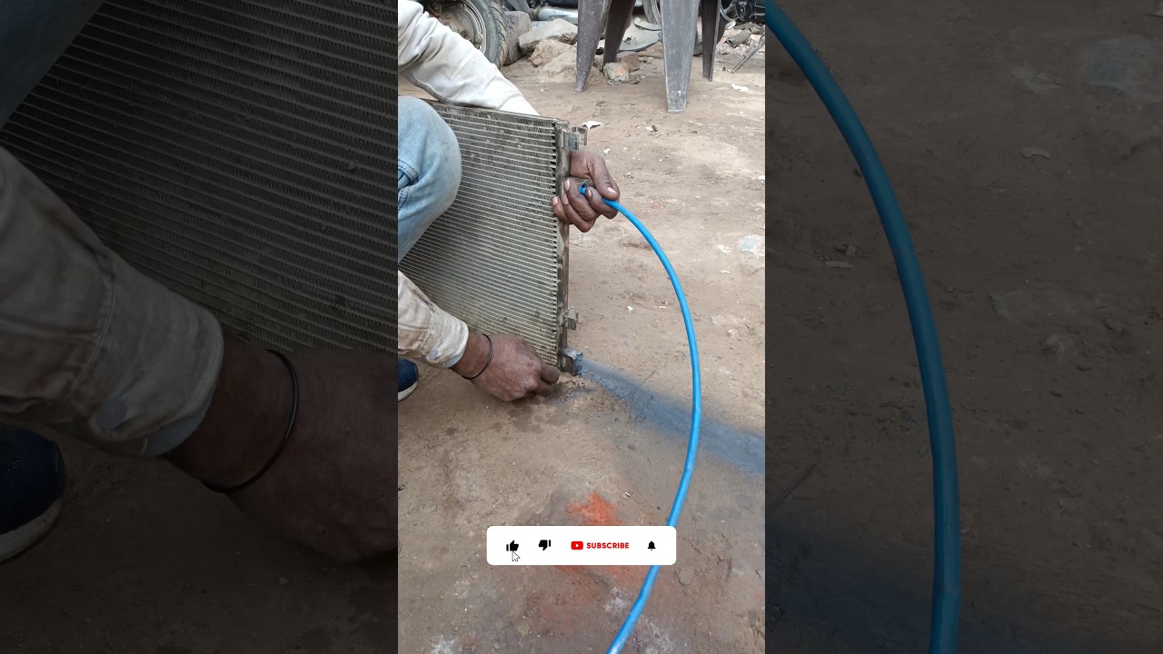 Car AC Condenser Clean