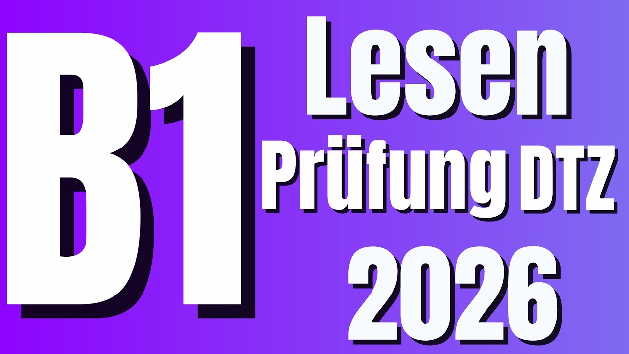 ✅Lesen B1 | Modelltest 2026 | Übung mit Lösungen #| Deutsch DTZ