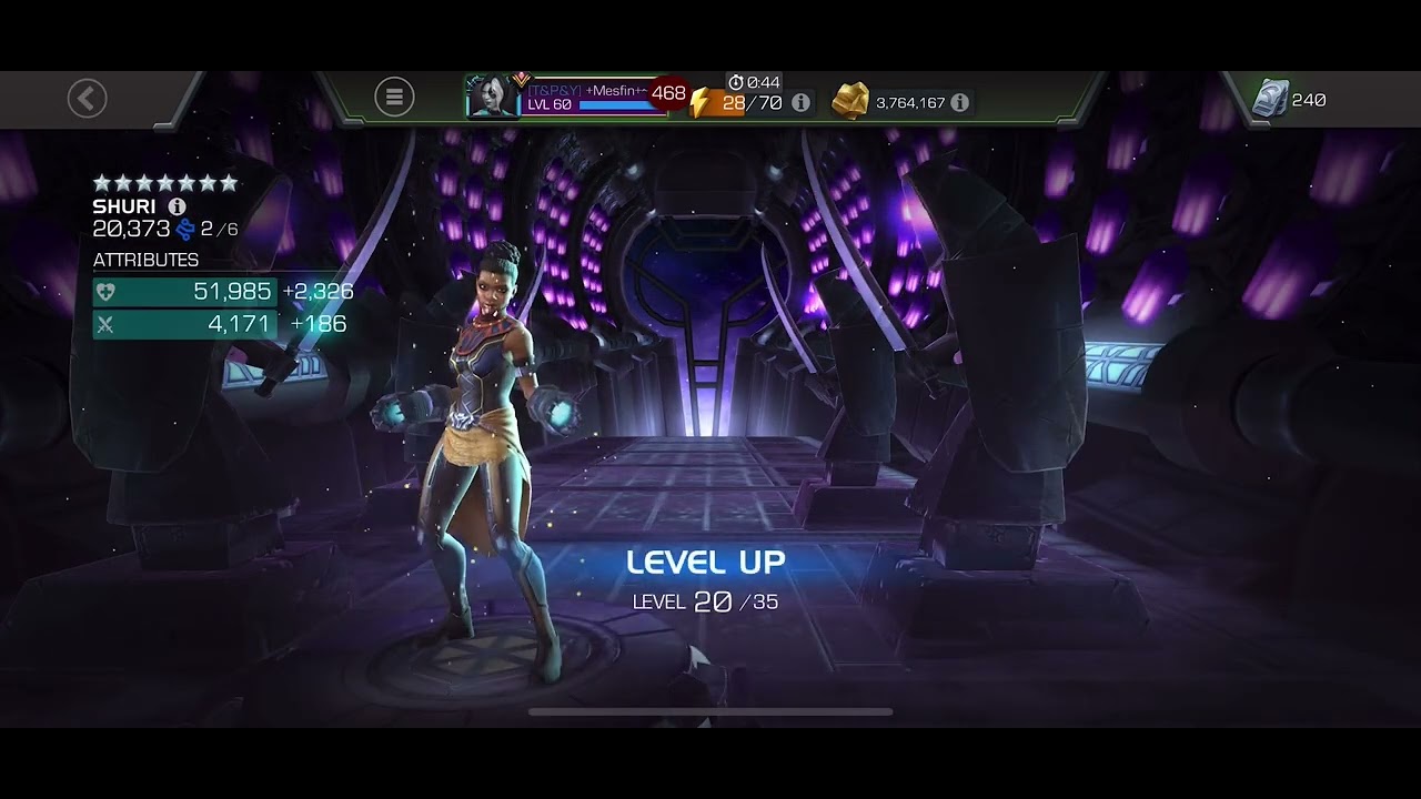 MCOC - My 2nd 7 Star Rank 2 Shuri Rank Up