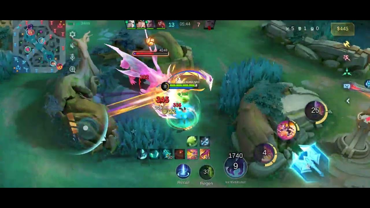 One Shot , One Kill | MLBB Saber Hyper GamePlay | Legendary