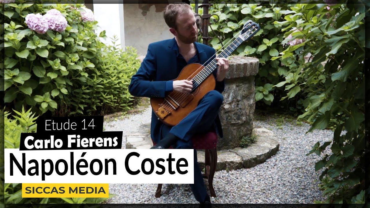 Carlo Fierens plays Napol&eacute;on Coste (1805-1883), Etude 14 op. 38 on a 1855 Ren&eacute; Lac&ocirc;te | SICCAS MEDIA