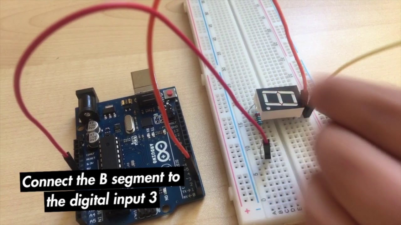 Arduino Tutorial #3 Connecting a 7-segment LED display