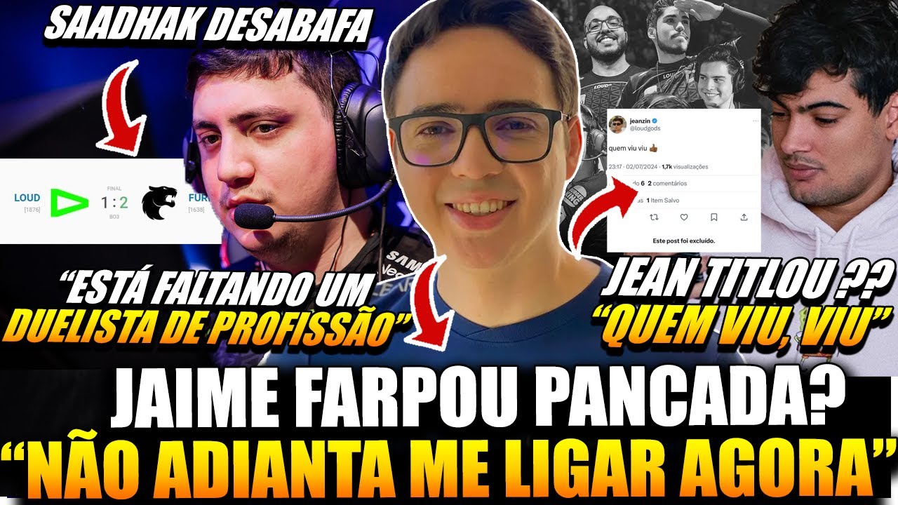 CEO DA FURIA FARPA PANCADA e JEAN TILTA ! LOUD PERDE A 1ª PARA FÚRIA E SE COMPLICA PRO CHAMPIONS