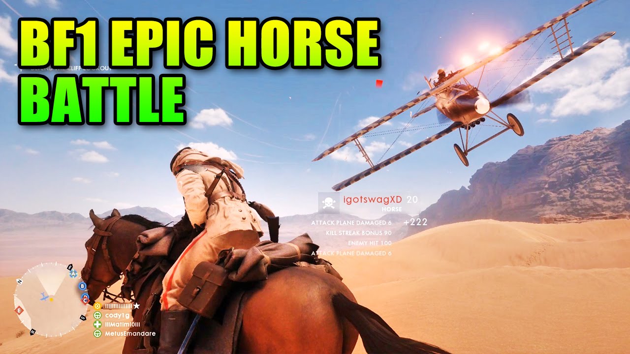 Battlefield 1 Epic Horse Battle | BF1 Beta Cavalry Gameplay