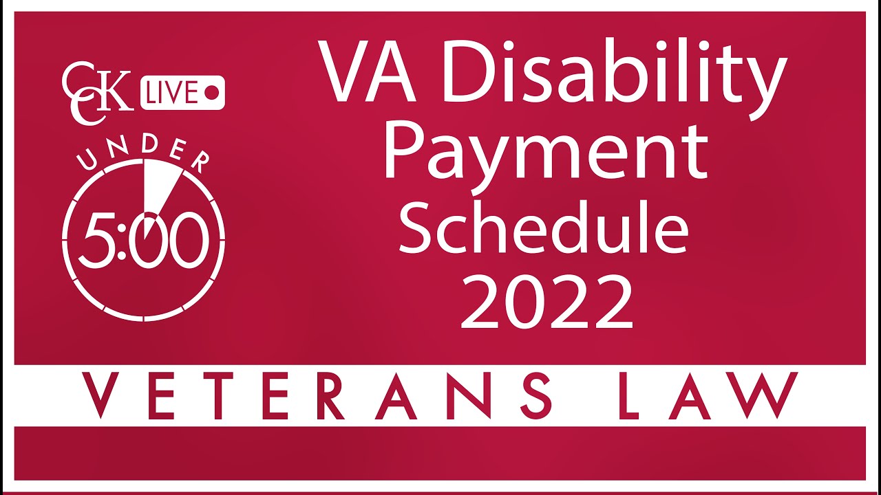 VA Disability Pay Dates for 2022