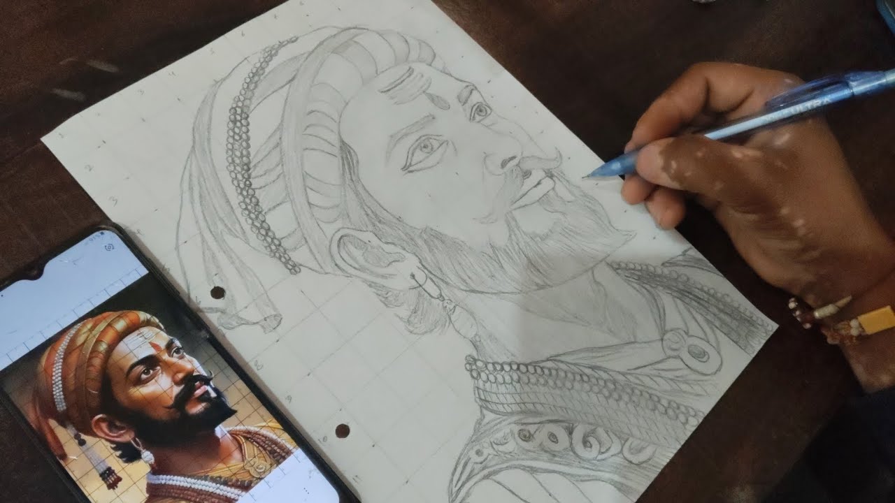 How To Draw Chhatrapati Shivaji Maharaj // Shivaji Maharaj drawing 