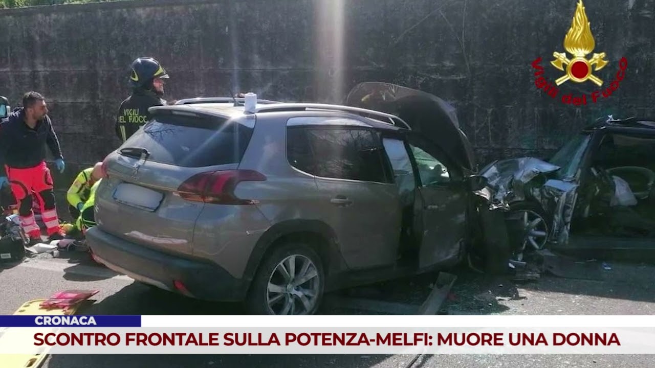 CRONACA. SCONTRO FRONTALE SULLA POTENZA-MELFI: MUORE UNA DONNA