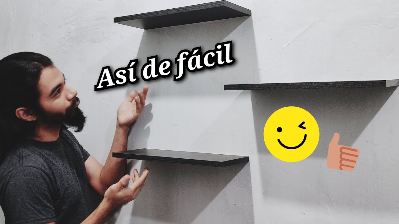 Instalación de repisas flotantes, ¡SUPER FÁCIL! 🔨