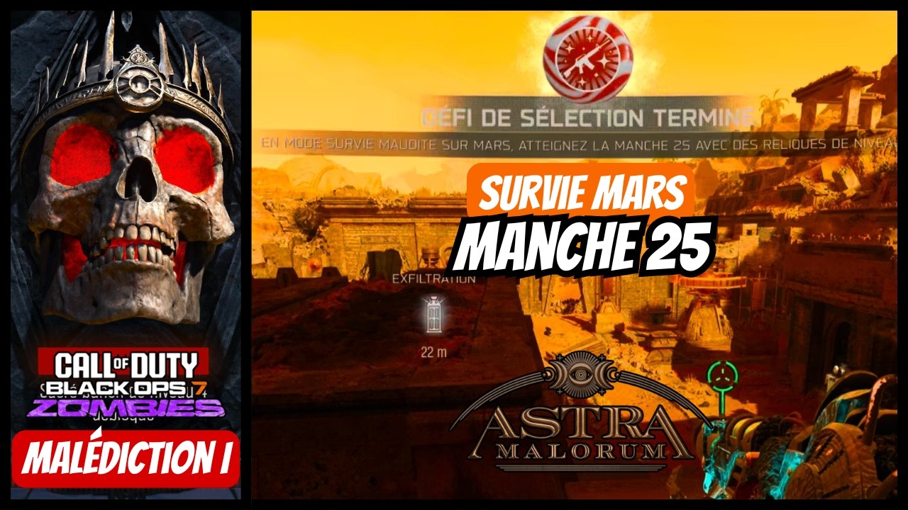 [BO7] SURVIE : Manche 25 sur Mars en Malédiction 1 | Call of Duty 🟠