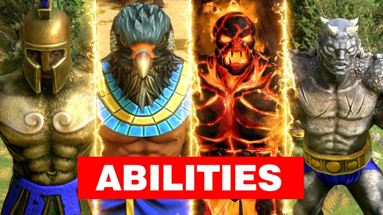 Todas las HABILIDADES ESPECIALES MITICAS en Age of Mythology: Retold