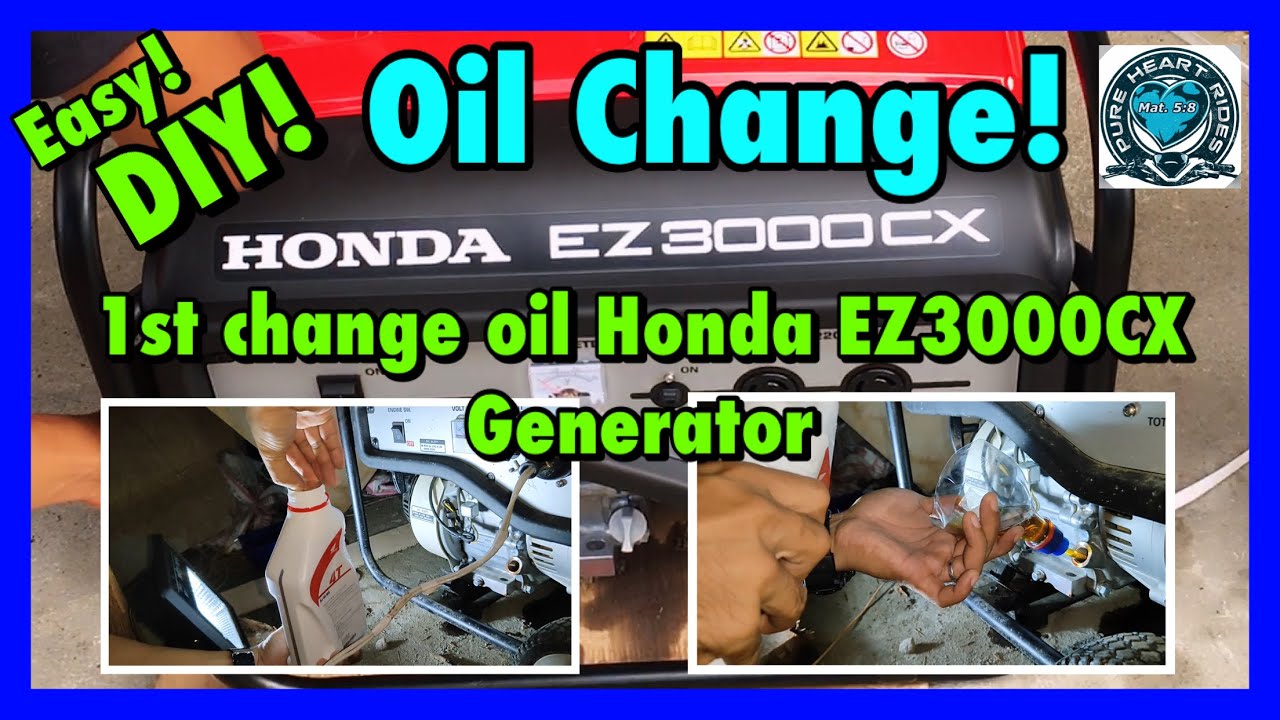 Honda EZ3000CX |Generator | First Change oil | DIY