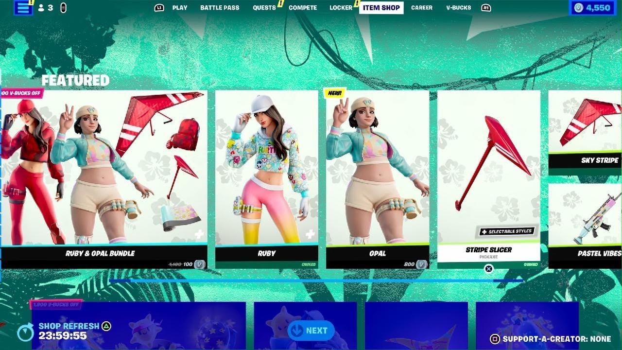 Fortnite item shop july 10 2023 opal