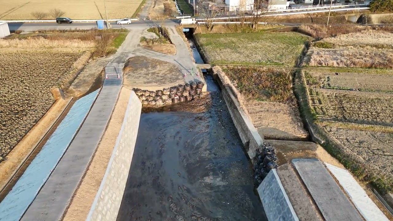 大谷川大規模特定河川工事　完成