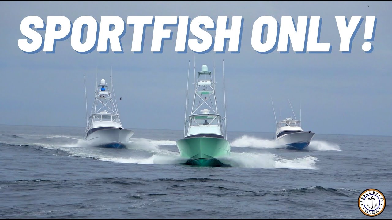 SPORTFISH BOATS ONLY IN THE MANASQUAN INLET | Large Sport Fishing Yachts | New Jersey Boat Videos