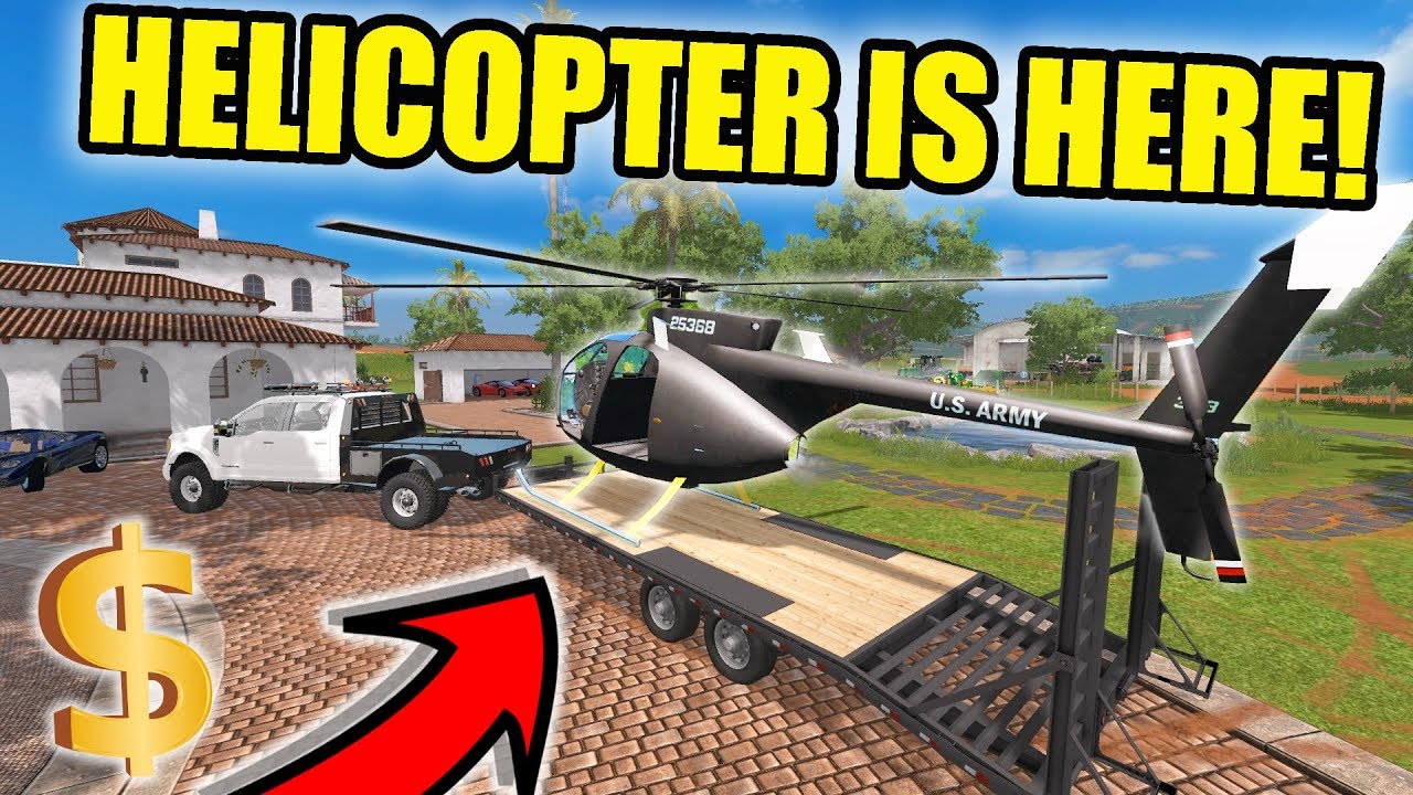 FARMING SIMULATOR 2017 | I PAID $1.4 MILLION FOR THIS HELICOPTER & MY HOUSE GOT ROBBED!