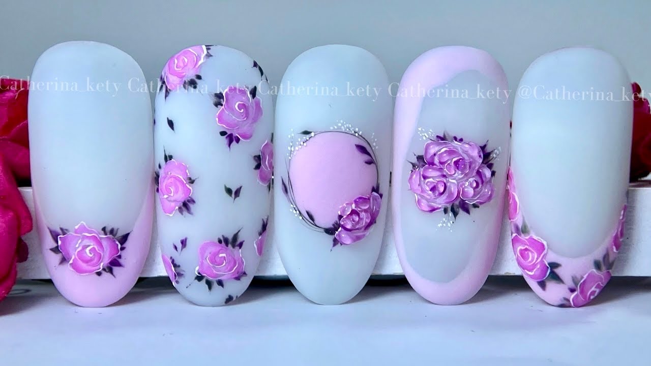 Roses Nail Art|Roselline Nail Art|Roses Nail Art Tutorial|Spring Nail Art|Madam Glam