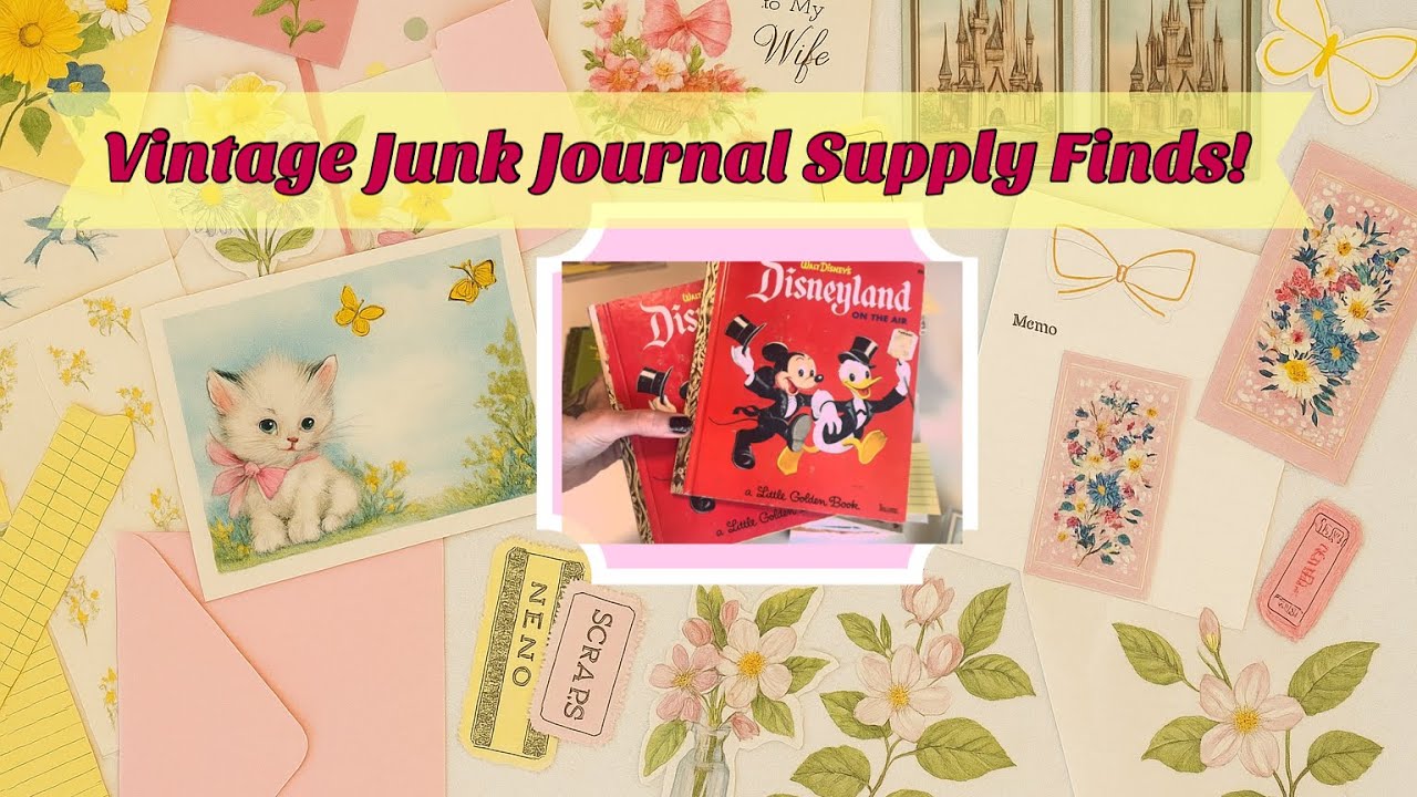 You Won’t Believe These Vintage Finds! | Little Golden Books, Junk Journal Finds, Ephemera & More!