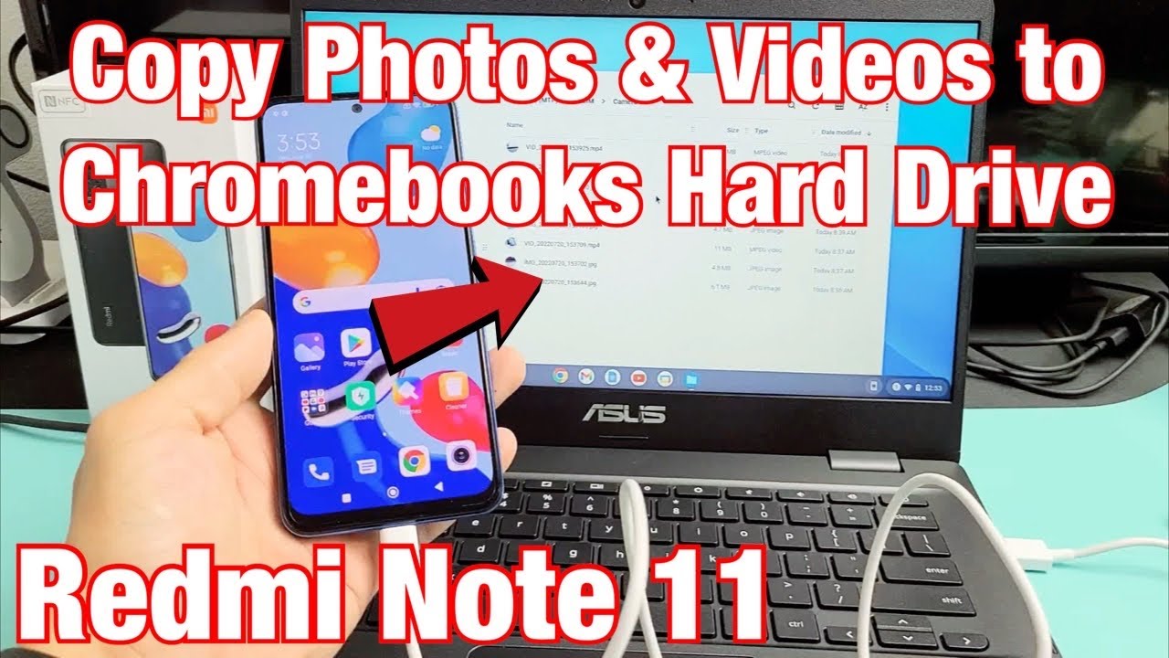 Redmi Note 11: как скопировать фотографии и видео на жесткий диск Chromebook через кабель