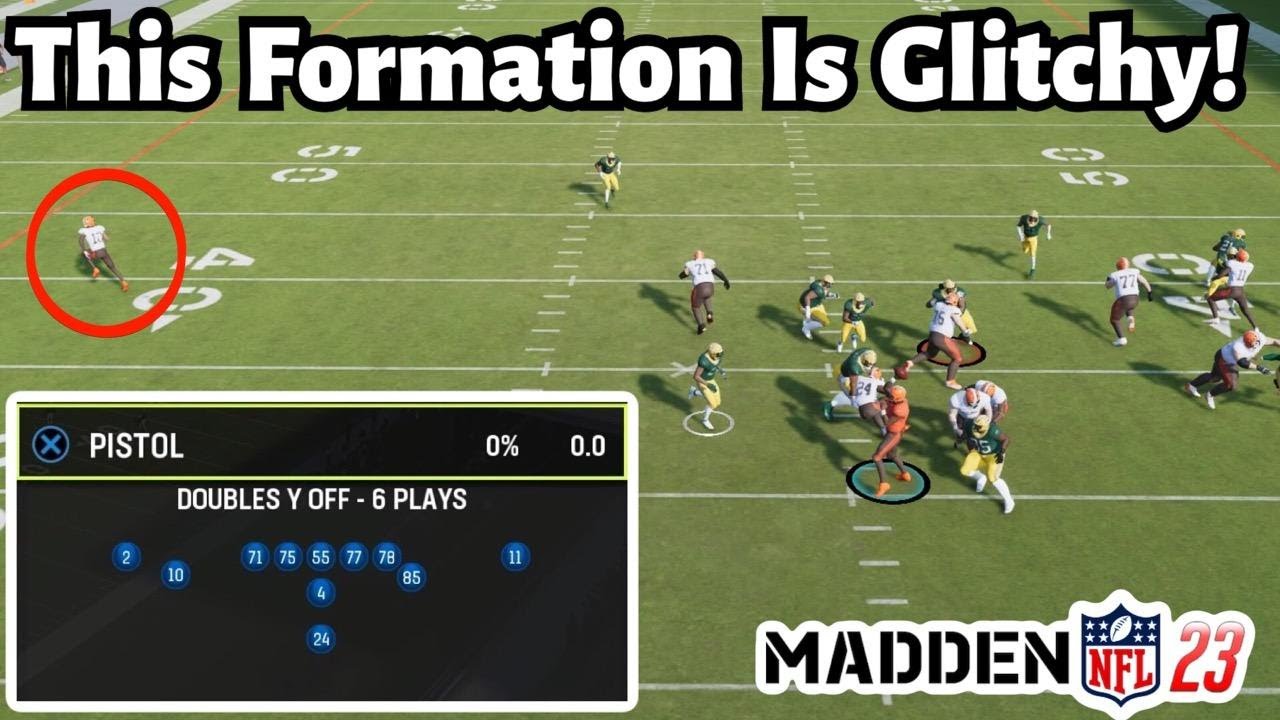 This Formation Is Glitchy In Madden 23! | Pistol Doubles Y Off Mini Scheme |