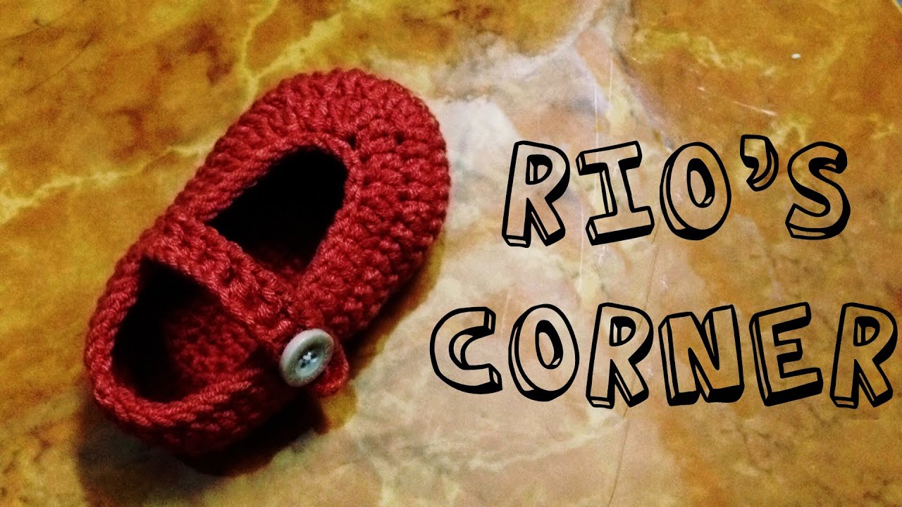[Crochet] Baby shoes | Hướng dẫn móc giày đơn giản cho bé | RiO's Corner